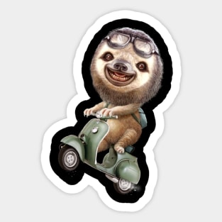 RUNAWAY SLOTH Sticker